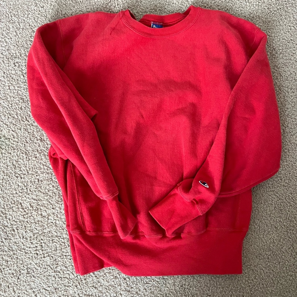 Vintage Red Champion Sweatshirt